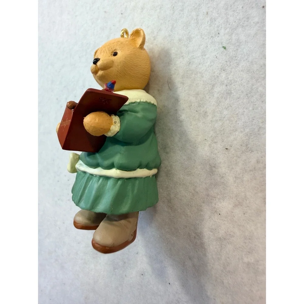 Hallmark Keepsake Ornament 1996 Daughter Teddy Bear Don Palmiter Handcrafted Vtg